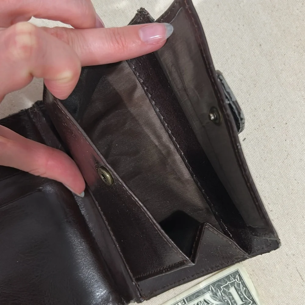 Vintage leather wallet
